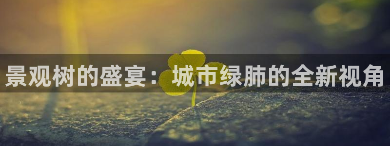 新宝GG娱乐-上皇巢网：景观树的盛宴：城市绿肺的全新视角
